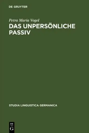 Cover of Das unpersönliche Passiv