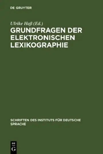 Cover of Grundfragen der elektronischen Lexikographie