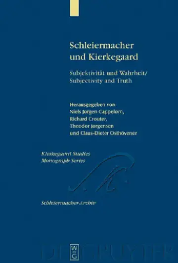 Cover of Schleiermacher und Kierkegaard