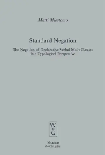 Cover of Standard Negation