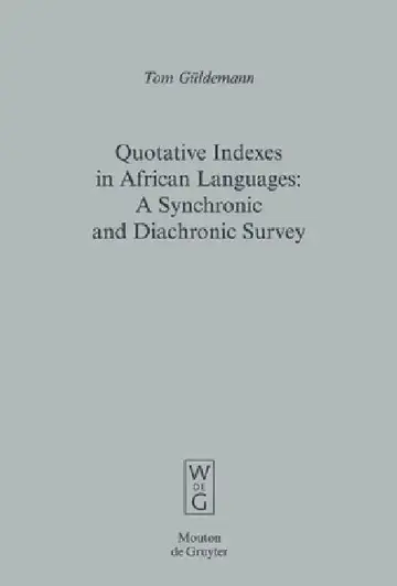Cover of Quotative Indexes in African Languages