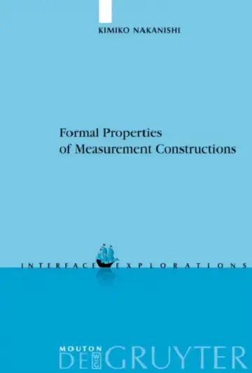 Cover of Formal Properties of Measurement Constructions