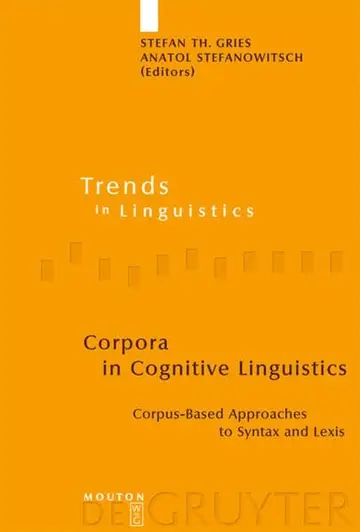 Cover of Corpora in Cognitive Linguistics