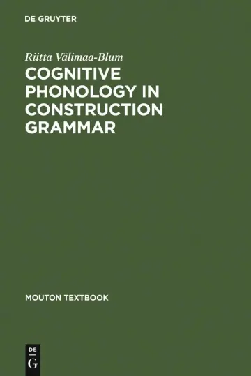 Cover of Cognitive Phonology in Construction Grammar