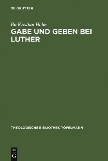 Cover of Gabe und Geben bei Luther