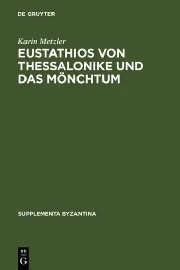 Cover of Eustathios Von Thessalonike Und Das Mönchtum