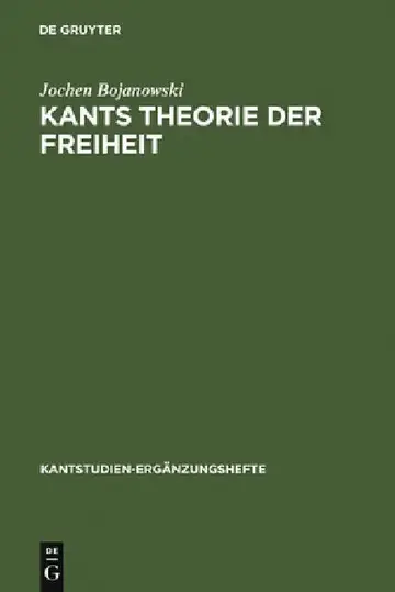 Cover of Kants Theorie der Freiheit