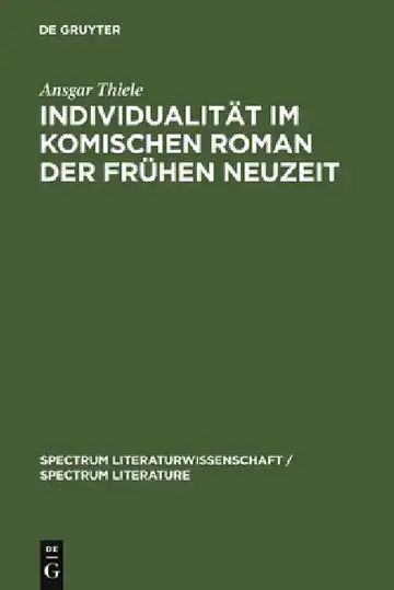 Cover of Individualität Im Komischen Roman Der Frühen Neuzeit