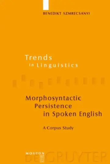 Cover of Morphosyntactic Persistence in Spoken English