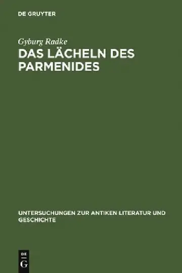Cover of Das Lächeln des Parmenides
