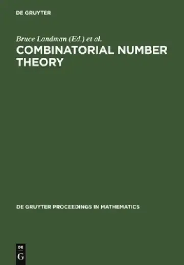 Cover of Combinatorial Number Theory