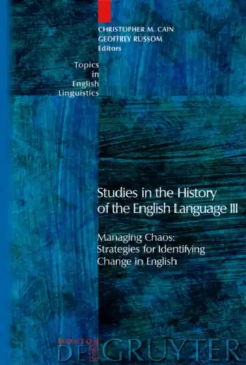 Cover of Studies in the History of the English Language III