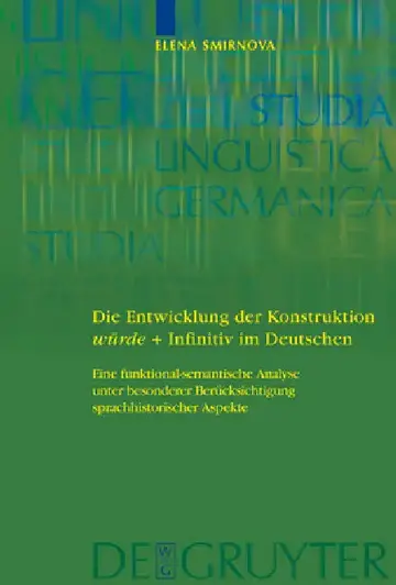 Cover of Die Entwicklung der Konstruktion würde + Infinitiv im Deutschen = Die Entwicklung Der Konstruktion Wurde + Infinitiv Im Deutschen