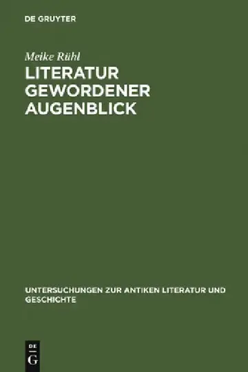 Cover of Literatur Gewordener Augenblick