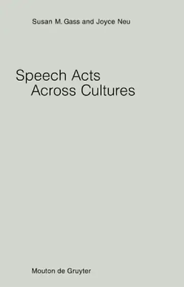 Cover of Speech Acts Across Cultures