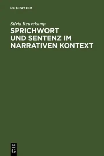 Cover of Sprichwort und Sentenz im narrativen Kontext
