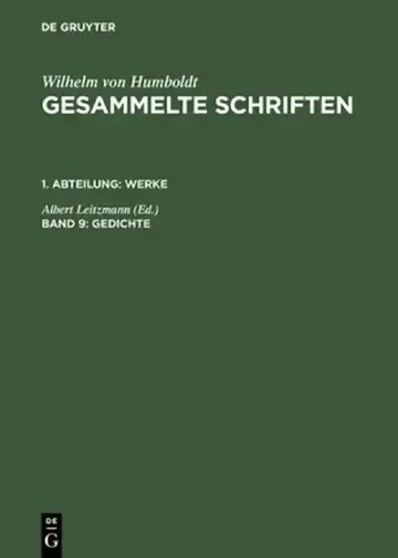 Cover of Gesammelte Schriften, Band 9, Gedichte