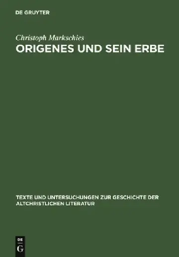 Cover of Origenes und sein Erbe