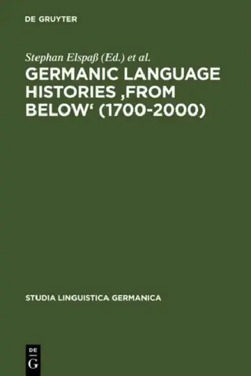 Cover of Germanic Language Histories "From Below" (1700-2000)