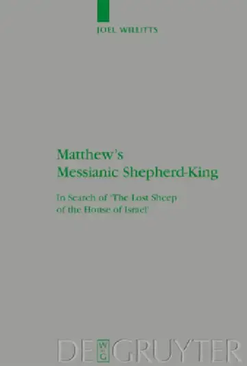 Cover of Matthew's Messianic Shepherd-King