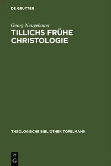 Cover of Tillichs frühe Christologie