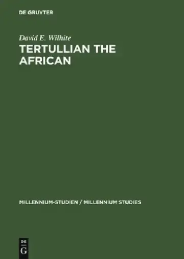 Cover of Tertullian the African