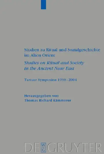 Cover of Studien Zu Ritual Und Sozialgeschichte Im Alten Orient / Studies on Ritual and Society in the Ancient Near East