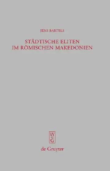 Cover of Städtische Eliten im römischen Makedonien = Urban Elites in Roman Macedonia