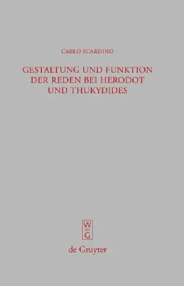 Cover of Gestaltung und Funktion der Reden bei Herodot und Thukydides