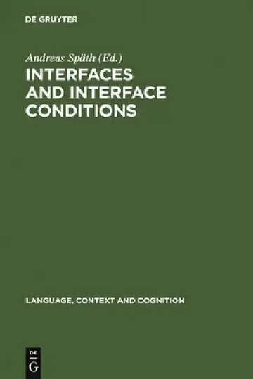 Cover of Interfaces and Interface Conditions