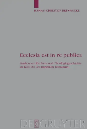 Cover of Ecclesia est in re publica