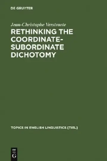 Cover of Rethinking the Coordinate-Subordinate Dichotomy