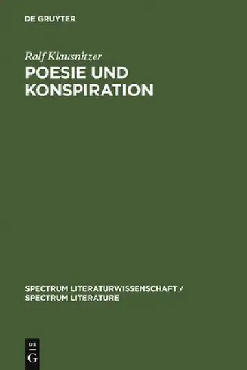Cover of Poesie und Konspiration = Poetry and Conspiracy