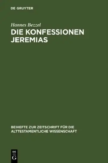 Cover of Die Konfessionen Jeremias