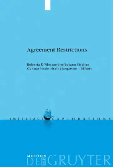Cover of Agreement Restrictions