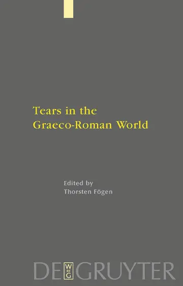 Cover of Tears in the Graeco-Roman World