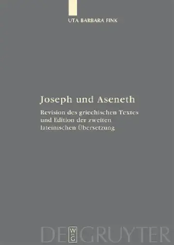 Cover of Joseph und Aseneth