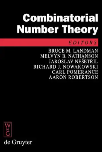 Cover of Combinatorial Number Theory