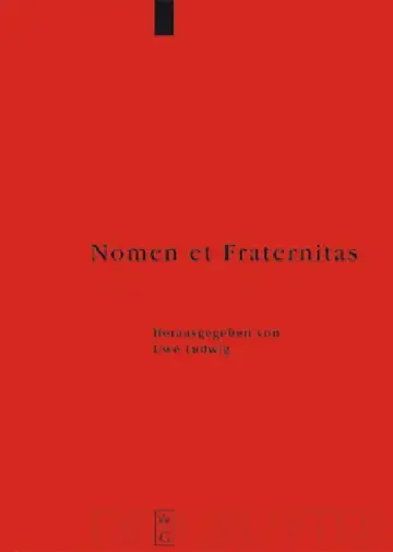 Cover of Nomen et Fraternitas