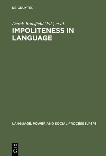 Cover of Impoliteness in Language
