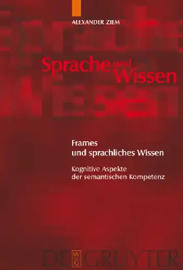Cover of Frames und sprachliches Wissen