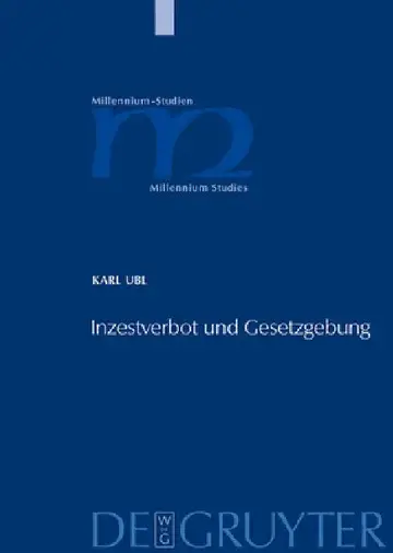 Cover of Inzestverbot und Gesetzgebung