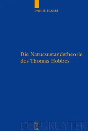 Cover of Die Naturzustandstheorie Des Thomas Hobbes