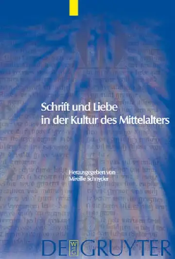 Cover of Schrift und Liebe in der Kultur des Mittelalters