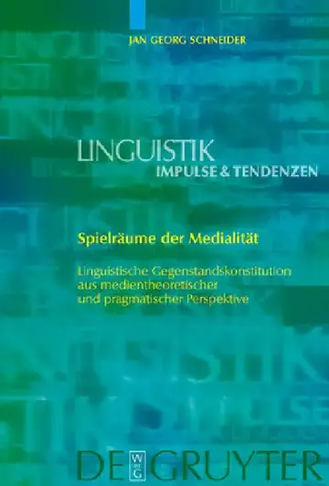 Cover of Spielräume der Medialität