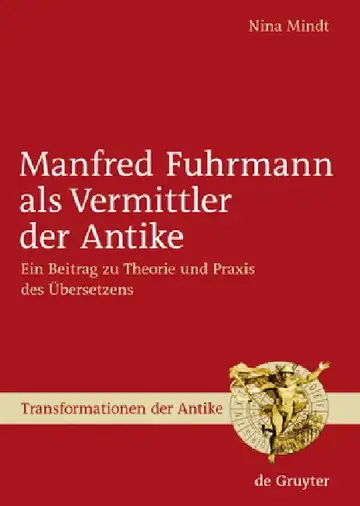 Cover of Manfred Fuhrmann ALS Vermittler Der Antike