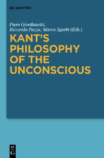 Cover of Kant's Philosophy of the Unconscious