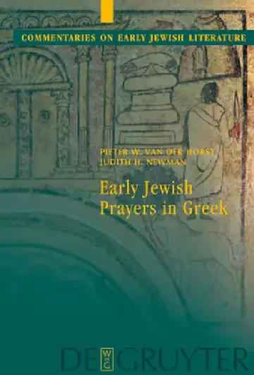 Cover of Early Jewish Prayers in Greek