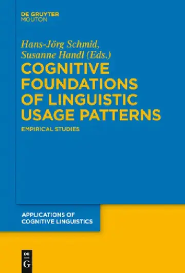 Cover of Cognitive Foundations of Linguistic Usage Patterns