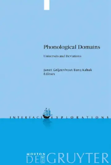 Cover of Phonological Domains